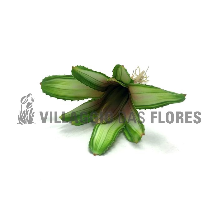 DI0249-61 FOLHA DE BROMÉLIA PEQUENA COR VERDE CLARO - Villaggio das Flores